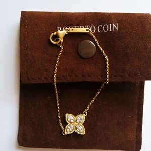 Roberto Coin 18k Gold Yellow Gold Diamond Princess